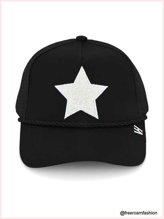 Vintage Havana Star Pearl Trucker Hat Mesh Snapback Baseball Cap